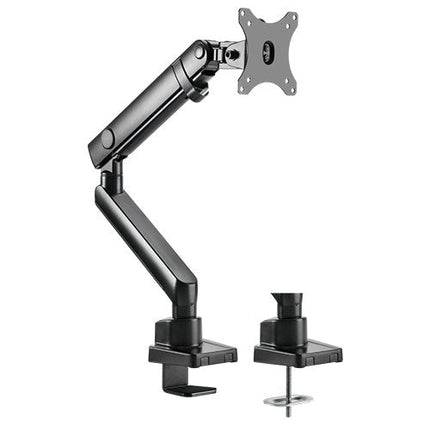 Brateck Single Monitor Aluminium Slim Mechanical Spring Monitor Arm Fit Most 17' - 32' Monitor Up to 8kg per screen VESA 75x75/100x100 - CCTV Guru