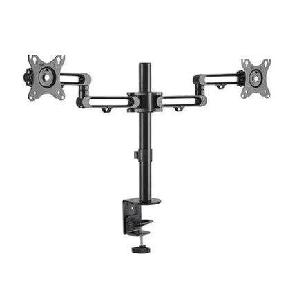 Brateck Dual Monitor Premium Aluminum Articulating Monitor Arm Fit Most 17' - 32' Monitors Up to 8kg per screen VESA 75x75/100x100 - CCTV Guru