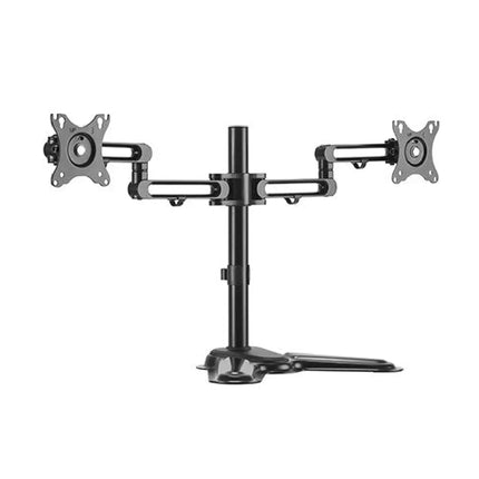 Brateck Dual Free Standing Monitor Premium Articulating Aluminum Monitor Stand Fit Most 17' - 32' Monitors Up to 8kg per screen VESA 75x75/100x100 - CCTV Guru