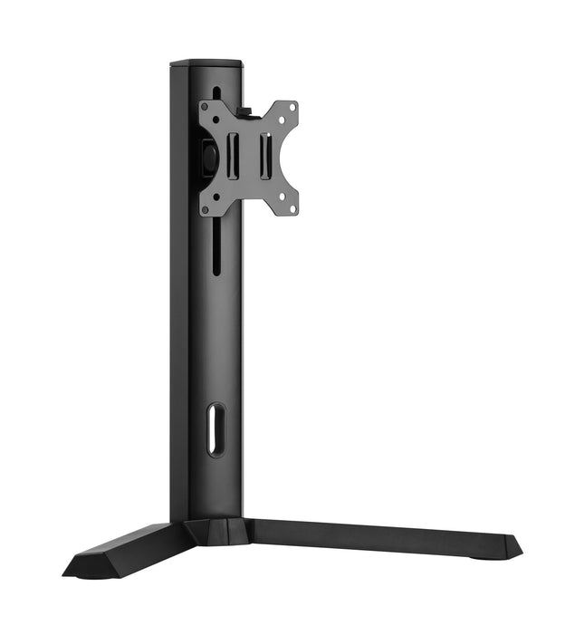 Brateck Single Free Standing Screen Classic Pro Gaming Monitor Stand Fit Most 17' - 32' Monitor Up to 8kg/Screen - Black Color VESA 75x75/100x100 - CCTV Guru