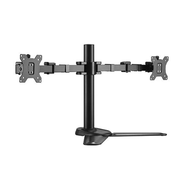 Brateck Dual Free Standing Monitors Affordable Steel Articulating Monitor Stand Fit Most 17' - 32' Monitors Up to 9kg per screen VESA 75x75/100x100 - CCTV Guru