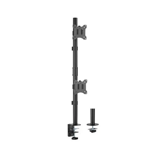 Brateck Vertical Pole Mount Dual - Screen Monitor Mount Fit Most 17' - 32' Monitors, Up to 9kg per screen VESA 75x75/100x100 - CCTV Guru
