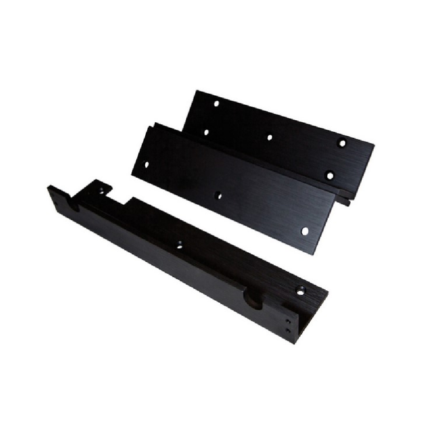 LOX AMZB4D-BLK Matte Black Double L & Z Bracket for EM3500DM Black Series.