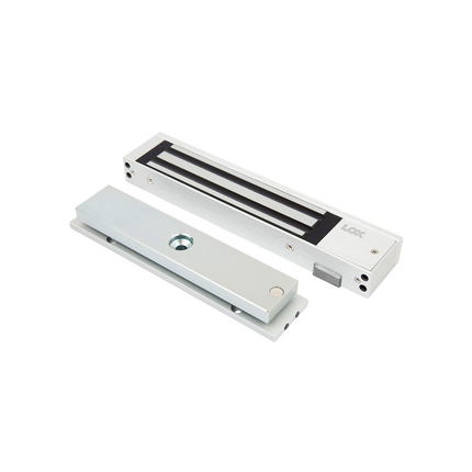 LOX EM3500 Slim Magnetic Lock 280kg in Silver Anodised Aluminium - Available in Myanmar