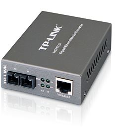TP - Link MC210CS Gigabit Ethernet RJ45 to SC Fiber Single - Mode Media Converter Extends Distance up to 15km - CCTV Guru