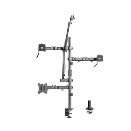 Brateck Single - Monitor All - in - One Studio Setup Desktop Mount Fix 17' - 32' Up to 9kg - CCTV Guru