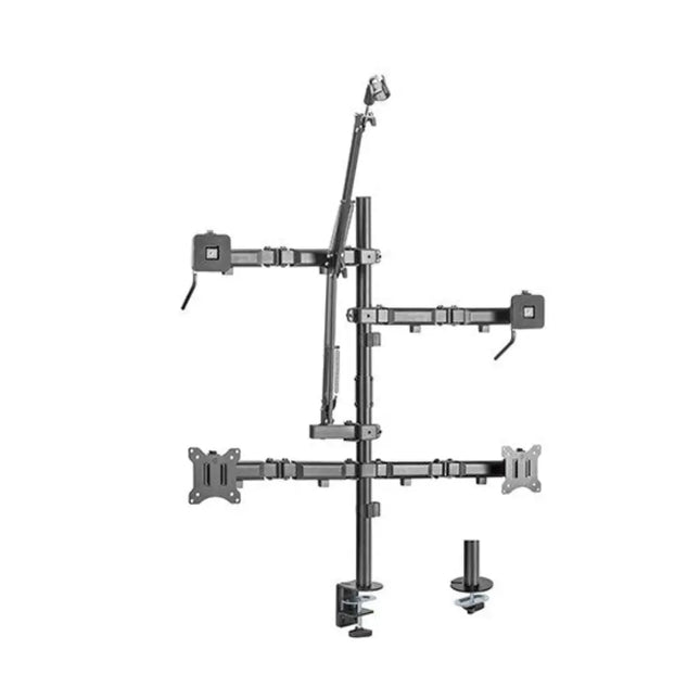 Brateck Dual - Monitor All - in - One Studio Setup Desktop Mount Fit17' - 32' Up to 9kg - CCTV Guru