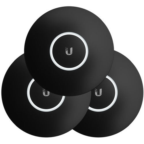 Ubiquiti UniFi NanoHD and U6 - Lite Hard Cover Skin Casing - Black Design - 3 - Pack - CCTV Guru