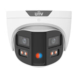 Uniview 8MP 4K Tri-Guard 180° Panoramic Turret – Dual-Lens Splicing – Red & Blue Deterrence – IPC3K28SE-ADF28KMC-DL-I0