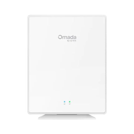 TP-Link Omada EAP650GP Desktop AX3000 Wi-Fi 6 GPON Access Point in white.