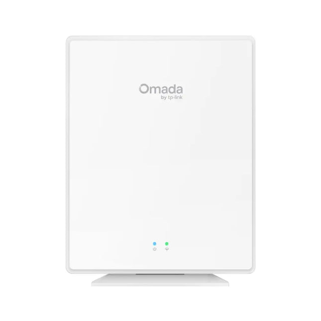 TP-Link Omada EAP650GP Desktop AX3000 Wi-Fi 6 GPON Access Point in white.