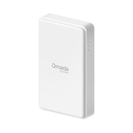 Bottom compartment view of the Omada ER701-5G-Outdoor router, showing the 2.5G PoE-in Ethernet port and the dual Nano SIM card slots for cellular failover.