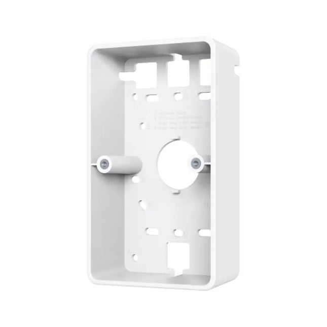 The Omada OJB-100 junction box kit layout including the mounting bracket, installation screws, and wall anchors for easy deployment.