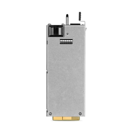 Rear view of the Omada PSM550-AC power module showing the AC power input socket and built-in cooling fan.