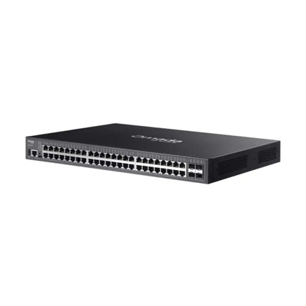 Front panel close-up of the Omada SG5452XMPP showcasing the 8 high-power 90W PoE++ ports and 40 standard PoE+ ports.