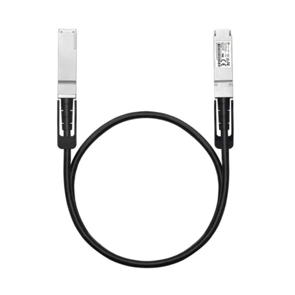 Omada SM9220-1M 1-meter passive Twinax Direct Attach Cable with dual QSFP28 connectors for 100 Gbps high-speed networking.