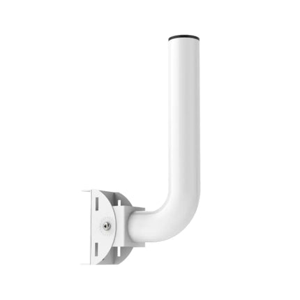 Studio shot of the TP-Link Omada TL-APM200 stainless steel mounting bracket kit, showcasing its durable build for outdoor access points and wireless bridges.