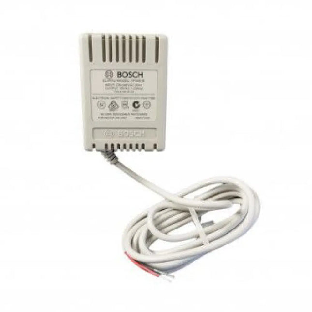 Bosch 16VPP-48VA 16VAC 48VA plug pack power supply in a durable black plastic housing for commercial security systems.