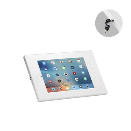 Brateck Anti - Theft Wall - Mounted Tablet Enclosure Fit most 9.7' to 11' tablets including iPad, iPad Air, iPad Pro, - White - CCTV Guru