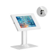 Brateck Anti - Theft Countertop Tablet Holder with Bolt Down Base Fit most 9.7' to 11' tablets - White - CCTV Guru