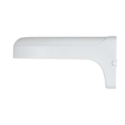 Professional installation of a Dahua dome security camera using the PFB2203W wall bracket.