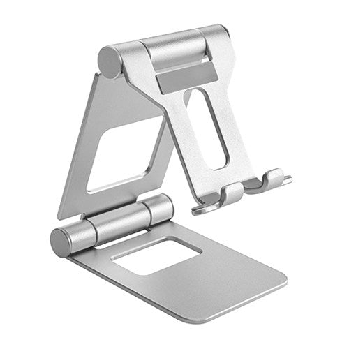 Brateck Aluminium Foldable Stand Holder for Phones and Tablets - Silver - CCTV Guru