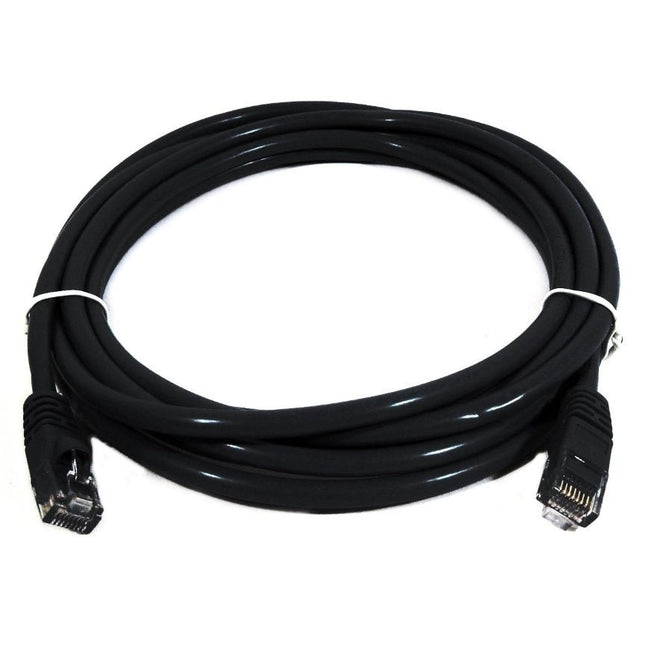 8Ware Cat6a UTP Ethernet Cable 25cm Snagless Black - CCTV Guru