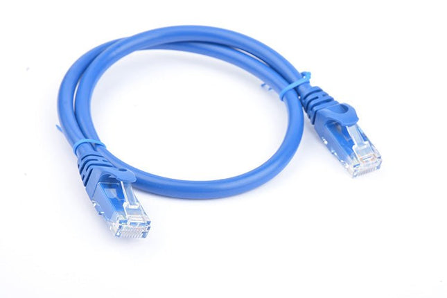 8Ware Cat6a UTP Ethernet Cable 25cm Snagless Blue - CCTV Guru