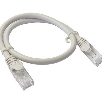 8Ware Cat6a UTP Ethernet Cable 25cm Snagless Grey - CCTV Guru