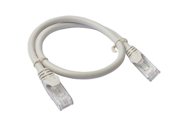 8Ware Cat6a UTP Ethernet Cable 25cm Snagless Grey - CCTV Guru