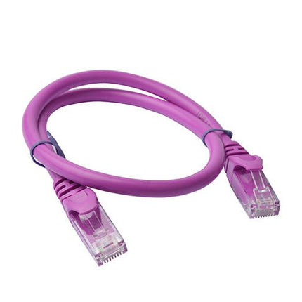 8Ware Cat6a UTP Ethernet Cable 25cm Snagless Purple - CCTV Guru