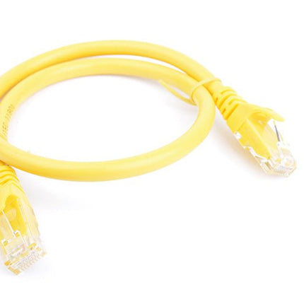 8Ware Cat6a UTP Ethernet Cable 25cm Snagless Yellow - CCTV Guru