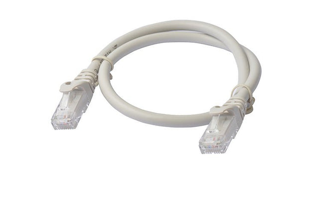 8Ware Cat6a UTP Ethernet Cable 0.5m (50cm) Snagless Grey - CCTV Guru