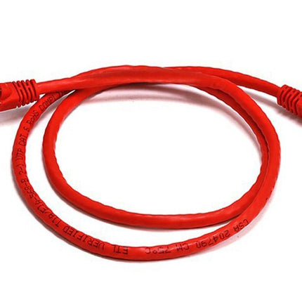 8ware CAT6A 10Gbps UTP Ethernet Cable 0.5m (50cm) - Red Color Snagless RJ45 Network LAN Patch Cord LSZH - CCTV Guru