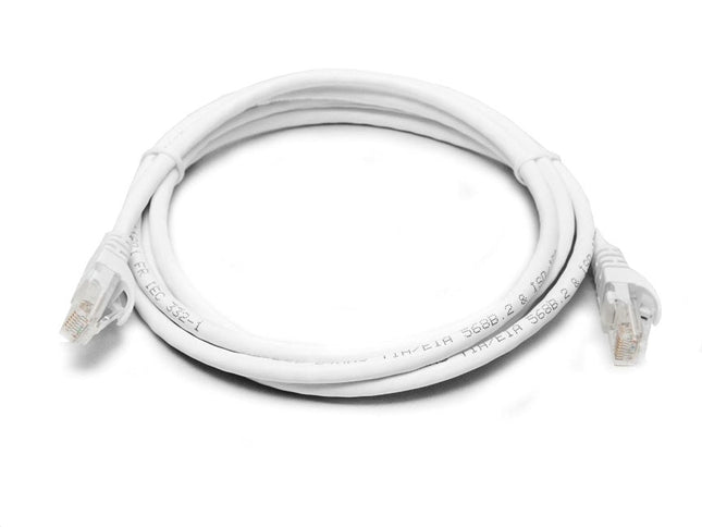 8Ware Cat6a UTP Ethernet Cable 0.5m (50cm) Snagless White - CCTV Guru
