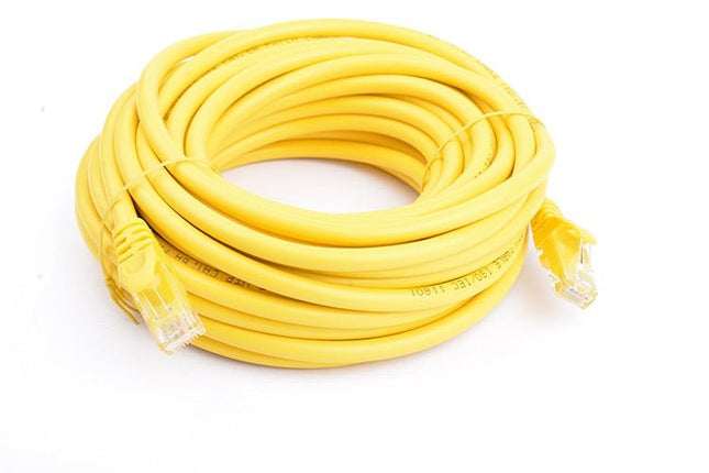 8Ware Cat6a UTP Ethernet Cable 10m Snagless Yellow - CCTV Guru