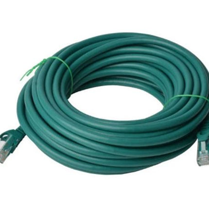 8Ware Cat6a UTP Ethernet Cable 15m Snagless Green - CCTV Guru