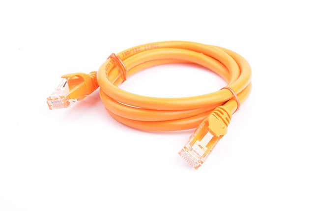 8Ware Cat6a UTP Ethernet Cable 1m Snagless Orange - CCTV Guru