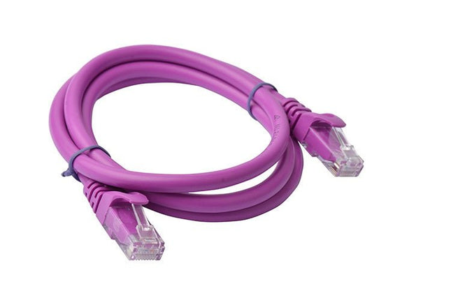 8Ware Cat6a UTP Ethernet Cable 1m Snagless Purple - CCTV Guru