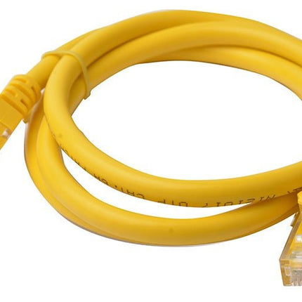 8Ware Cat6a UTP Ethernet Cable 1m Snagless Yellow - CCTV Guru