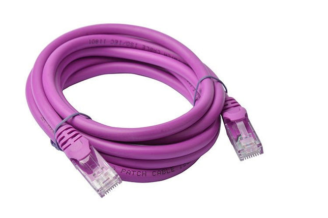 8Ware Cat6a UTP Ethernet Cable 2m Snagless Purple - CCTV Guru