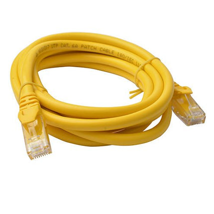 8Ware Cat6a UTP Ethernet Cable 2m Snagless Yellow ~CB8W - PL6A - 1YEL - CCTV Guru