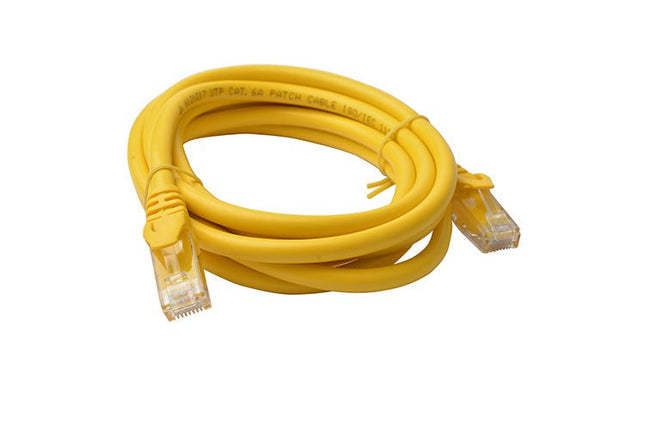 8Ware Cat6a UTP Ethernet Cable 2m Snagless Yellow ~CB8W - PL6A - 1YEL - CCTV Guru