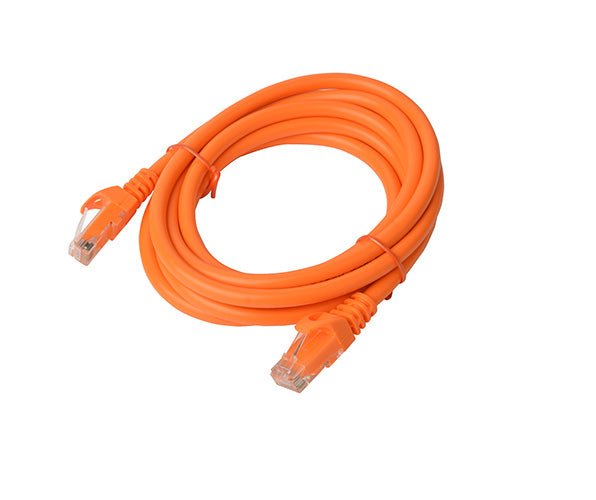 8Ware Cat6a UTP Ethernet Cable 3m Snagless Orange - CCTV Guru