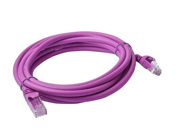 8Ware Cat6a UTP Ethernet Cable 3m Snagless Purple - CCTV Guru