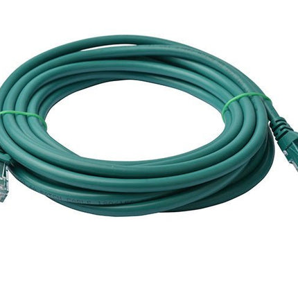 8Ware Cat6a UTP Ethernet Cable 5m Snagless Green - CCTV Guru