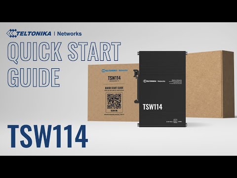 Teltonika TSW114 - Gigabit DIN Rail Switch, 5 x Gigabit Ethernet ports, Rugged anodized aluminum housing
