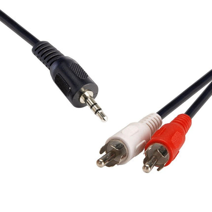 8Ware 3.5 Streo Plug to 2 x RCA Plug 2m - CCTV Guru