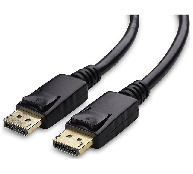 8Ware DisplayPort DP Cable 2m Male to Male 1.2V 30AWG Gold - Plated 4K High Speed Display Port Cable for Gaming Monitor Graphics Card TV PC Laptop - CCTV Guru