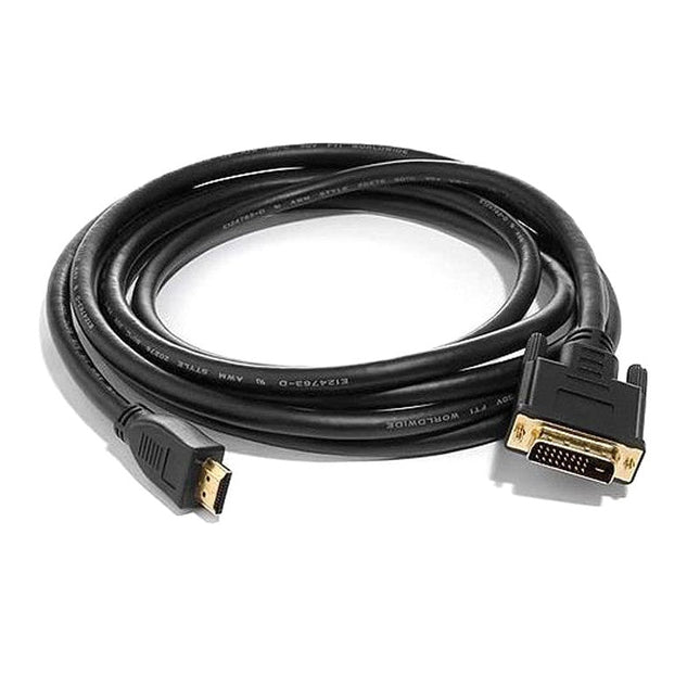 8ware 2m HDMI to DVI - D Adapter Converter Cable - Retail Pack Male to Male 30AWG Gold Plated PVC Jacket for PS4 PS3 Xbox Monitor PC Computer Projector - CCTV Guru